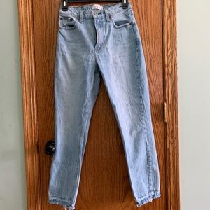 Abercrombie high rise mom jeans